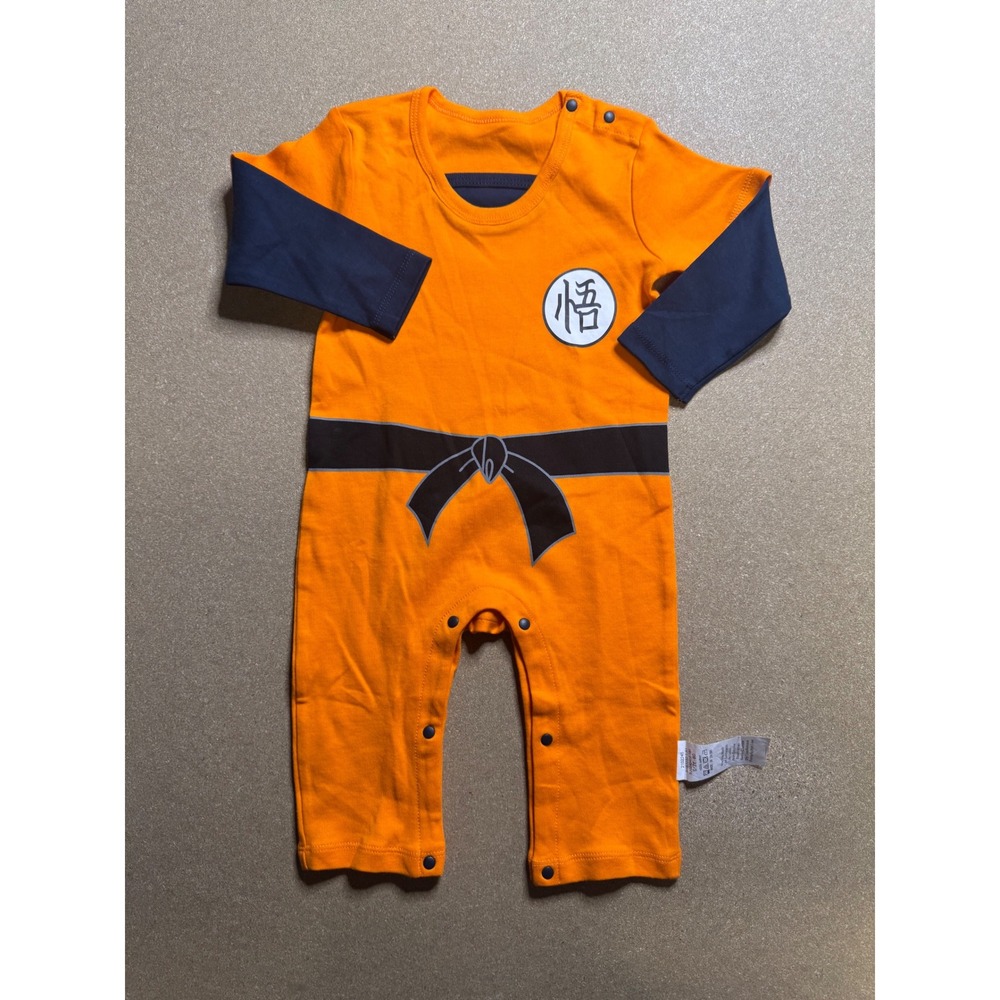 Dragon Ball Z Goku Cosplay Baby Bodysuit Anime Cartoon‎ One Piece Outfit 80
